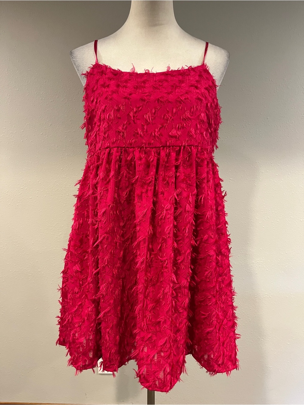 Wild Fable Hot Pink Spaghetti Strap mini Dress size large